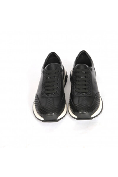 Johan Scarpe Men's sport leather shoes - black