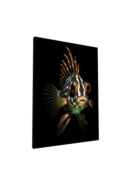 PozaTablou Pictură pe pânză: Pești exotici cu model geometric 70x100 cm