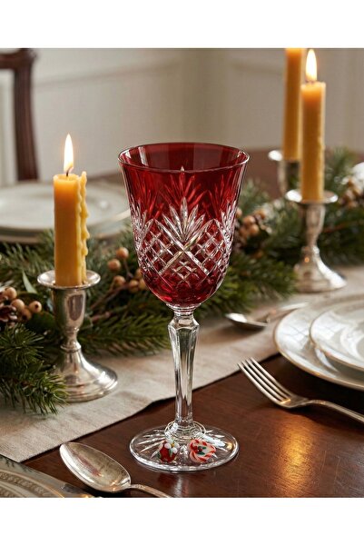 AKDEN STORE New Year's Glass Figured 6-Piece Glass Marker - Glass Separator Ring Set