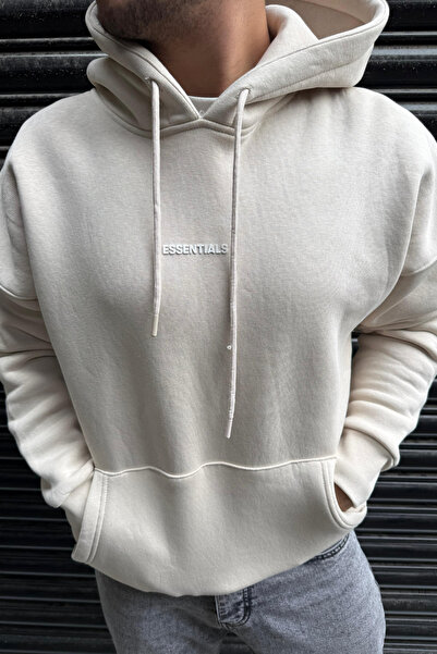 thesunfyre Men's Hooded Plump Fabric Oversized Sweatshirt