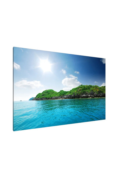 PozaTablou Pictură pe pânză: Oază pe o insulă liniștită 100x70 cm