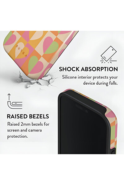 HYPERSOFT iPhone 17 Pro (6.3 Inch) Compatible Patterned Burga Series Double Layer Premium Case