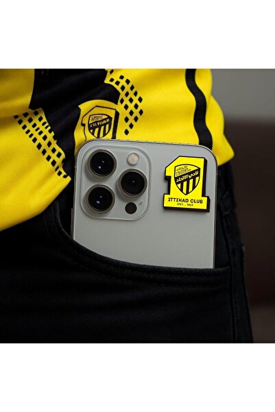Generic Al-Ittihad Club Logo Mobile Sticker - Yellow & Black - SA SOUVENIR