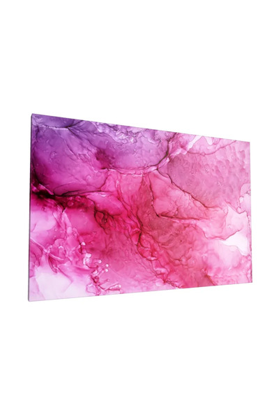 PozaTablou Pictură pe pânză: Compoziție fluidă în tonuri de roz și violet 120...