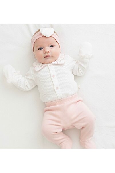 Cherub Baby طقم ملابس للأطفال حديثي الولادة مكون من 5 قطع مع ياقة على شكل قلب...