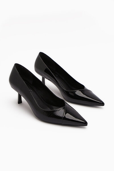 Limoya Elly Black Women's Thin Heeled Shoes