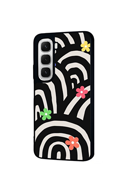 BGAKSESUAR Infinix Hot 60 Matte Compatible Black Case – Soft Silicone, Protective, Shock-Absorbing Cover