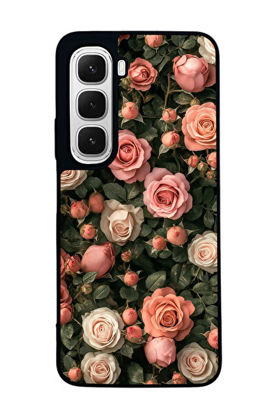 BGAKSESUAR Infinix Hot 60 Mat Uyumlu Siyah Kılıf – Yumuşak Silikon, Koruyucu,...