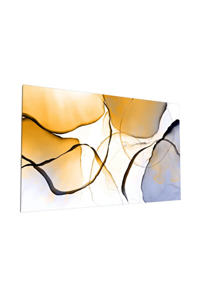 PozaTablou Pictură pe pânză - Compoziție abstractă în tonuri de chihlimbar (1...