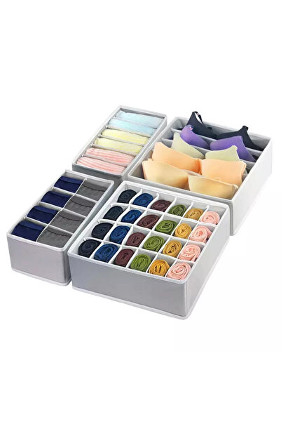 Gonga Set Organizator de sertar, 4 piese, Gonga® Gri