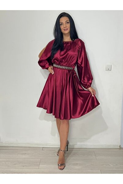 AdyAry Fashion Rochie scurta eleganta satin