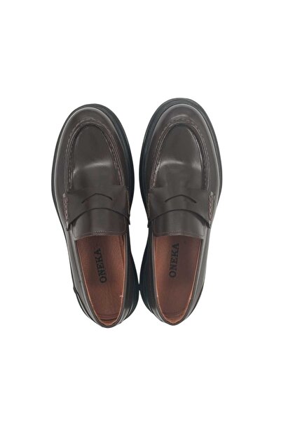 Oneka Shoes Men's Casual Loafer Brown Opening 20251308Lk2025