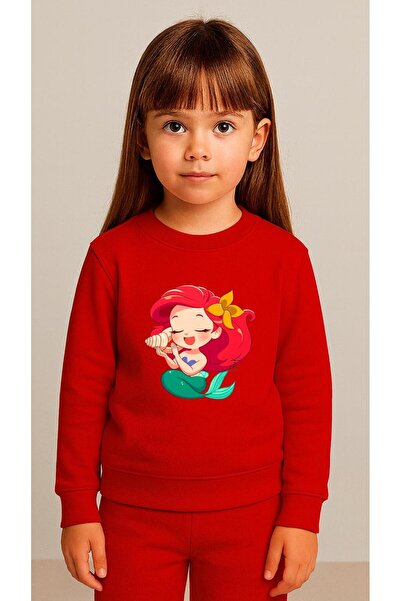 playwear Παιδικό Φούτερ Σετ Παιδικό Φούτερ με στάμπα Γοργόνα για Κορίτσια και...