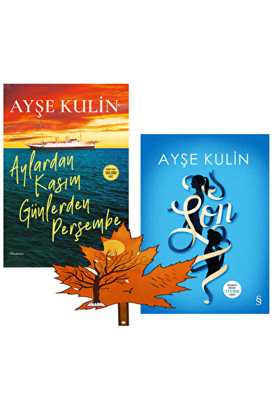 Everest Yayınları Ayşe Kulin -yazarının 2 kitabı - Aylardan Kasım Günlerden Perşembe - Son - yanında yaprak ayraç