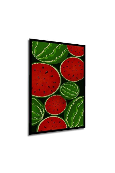 Caddemia Tablou decorativ din lemn cu aspect de cadru, cu cercuri care se int...