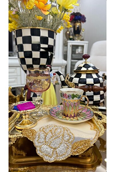 Handmade Esterhomedecor 6 Personality Hand Painting Porcelain Coffee Cup Set