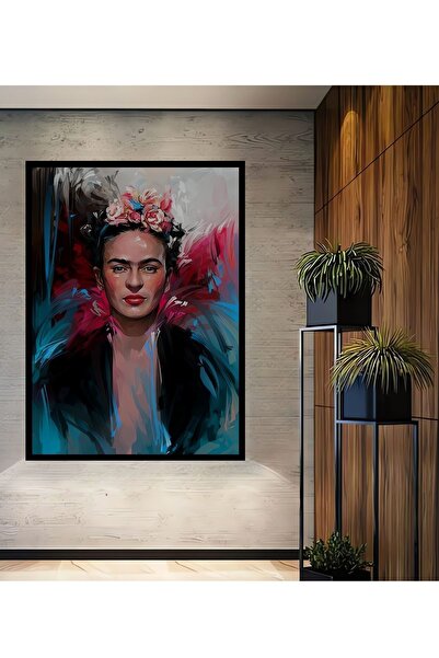 Caddemia Tablou decorativ din lemn, cu aspect de ramă, Frida Kahlo, pentru ca...