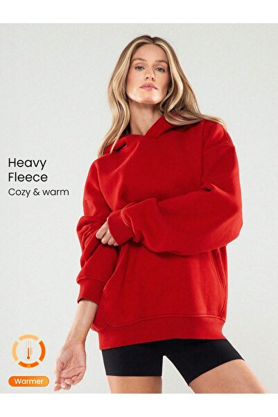 EYAX MODA KADIN BÜYÜK BEDEN KAPŞONLU SWEATSHIRT