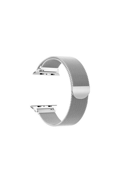 Gonga Magnetic strap compatible with Apple Watch, metal, adjustable Silver 42/44 mm