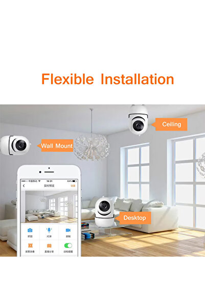 Trendoro Baby Monitor WiFi Ultra HD Surveillance Camera, 2-Way Audio, PTZ, compatible with IOS & Android