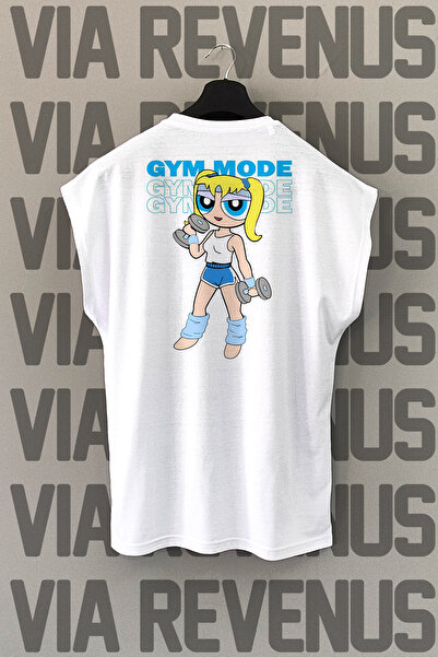 Vordevia Gym Mode Power Girls Spate cu imprimeu Mâneci zero bumbac 100% Sport...