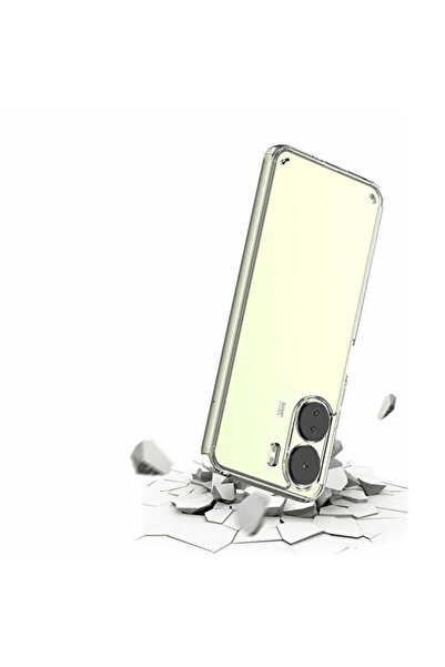 OSG Premium Shockproof Case with Camera Protection Frame for Xiaomi Redmi 13C 4G/5G Compatible Transparent Non-Yellowing