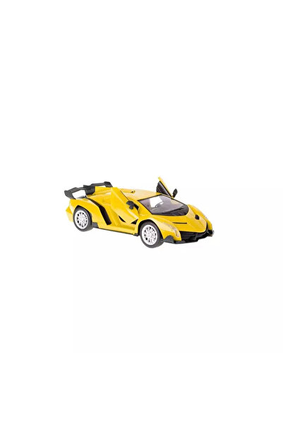 Gonga Racing car with remote control in the shape of a steering wheel, 1:16, Gonga® Yellow