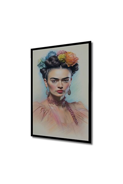 Caddemia Tablou decorativ din lemn, cu aspect de ramă, Frida Kahlo, pentru ca...