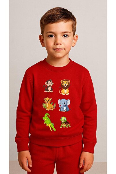 playwear Παιδικό Φούτερ Σετ με στάμπα ΚΡΟΚΟΔΕΙΛΟΣ για Κορίτσια και Αγόρια, με...