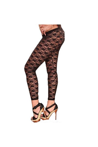 Redsaks Siyah Dantel Tayt