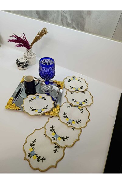 Özyer Çeyiz Kahve yanı 6 parça sunum peçetesi