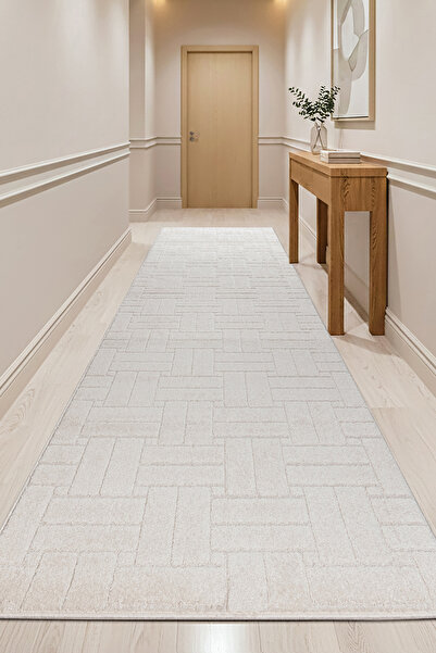 MELARİS HALI Maglia Yıkanabilir Kalın Yumuşak Dokuma Halı Kaymaz Taban Yolluk...