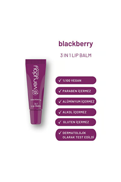 Everyday Beauty Dudak Lip Balmı Böğürtlen Aromalı 10 ml