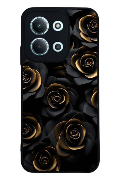 BGAKSESUAR حافظة سوداء متوافقة مع هاتف Xiaomi Redmi 15C - سيليكون ناعم، واقي، غطاء ممتص للصدمات