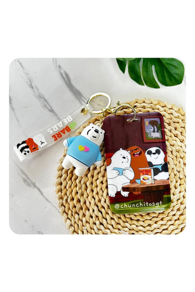 synshop 3 αρκούδες φίλες, μπρελόκ από σιλικόνη, θήκη για κάρτες, στολίδι για ...