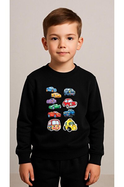 playwear Hanorac pentru copii cu imprimeu MULTI-CAR pentru fete și băieți, cu...