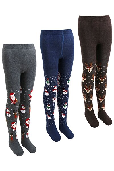 Bross Noel Temalı Havlu Erkek Çocuk Külotlu Çorap Set