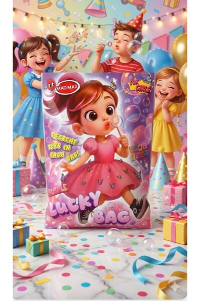 Mad Max Lucky Bag with Various Toys, Surprise for Girls – Medium Size 30x38 cm-9 years