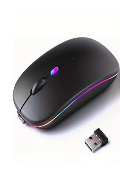 OEM Mouse Wireless Slim, Dual Mode Bluetooth/2.4 GHz, 1600 DPI, cu Nano Receiver – Negru