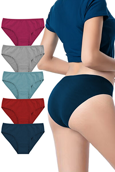 Yohannes Club , Γυναικεία βαμβακερά εσώρουχα Basic Slip, Hipster Cut, Πακέτο 5 τεμαχίων, Εξαιρετικά ελαστικό ύφασμα
