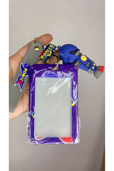 synshop Super Sonic Blue Sonic Hedgehog Silicone Keychain Card Holder Bag Charm Ornament Business Hospital School Gift