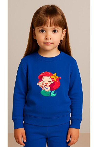 playwear Παιδικό Φούτερ Σετ Παιδικό Φούτερ με στάμπα Γοργόνα για Κορίτσια και...