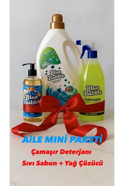Sıvı Deterjan-Yağ çözücü-El sabun-Blue Bubble Ailesı