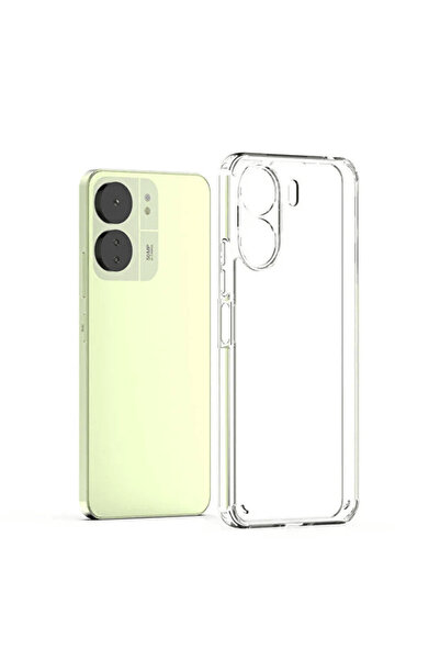 OSG Premium Shockproof Case with Camera Protection Frame for Xiaomi Redmi 13C 4G/5G Compatible Transparent Non-Yellowing
