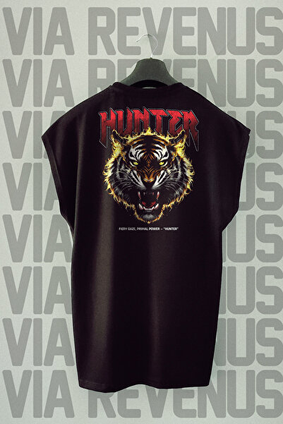 Vordevia Αθλητικό μπλουζάκι Hunter Back με τύπωμα Zero Sleeve 100% βαμβάκι