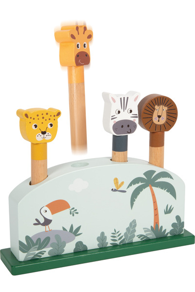 Small Foot Shape and Jumping Animals Game "Safari"