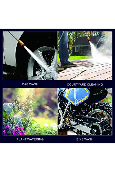 Trendoro Pressure Washer 30 bar, with 2 Batteries, 500W – 5m Hose, Complete Portable Kit