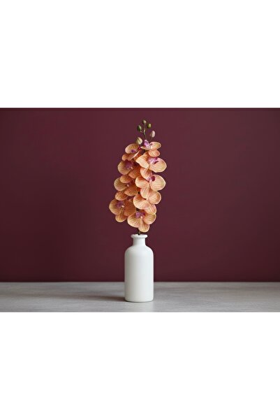PINALE ART Yapay Orkide Çiçeği Lüks Tek Dal Yapay Dekor Orkide 104 cm