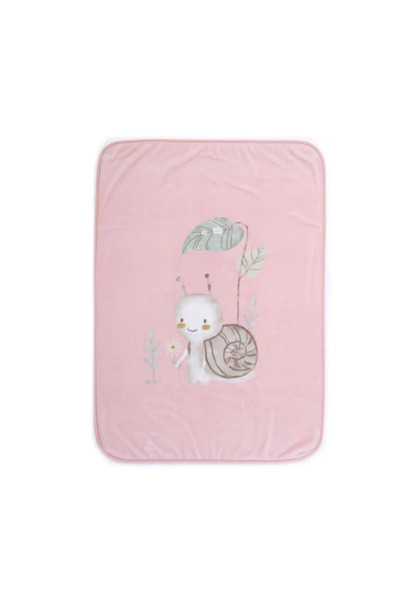 Nef Nef Homeware Pătură pentru pătuț pentru bebeluși cu melc drăguț, 100x140,...