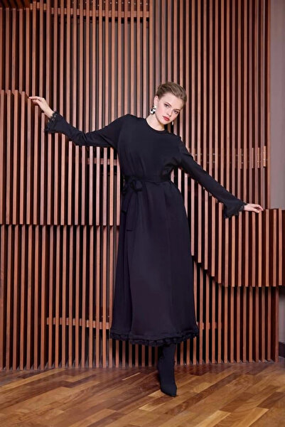 MissWhence 38823 Guipure Detailed Dress